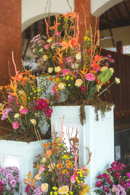 Floral detail — Brunch decor — Alila Diwa Goa